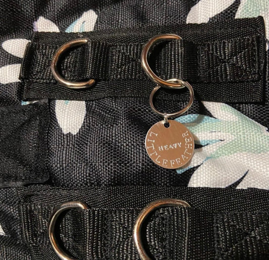 Hand Stamped 1" Blanket & Halter Tag