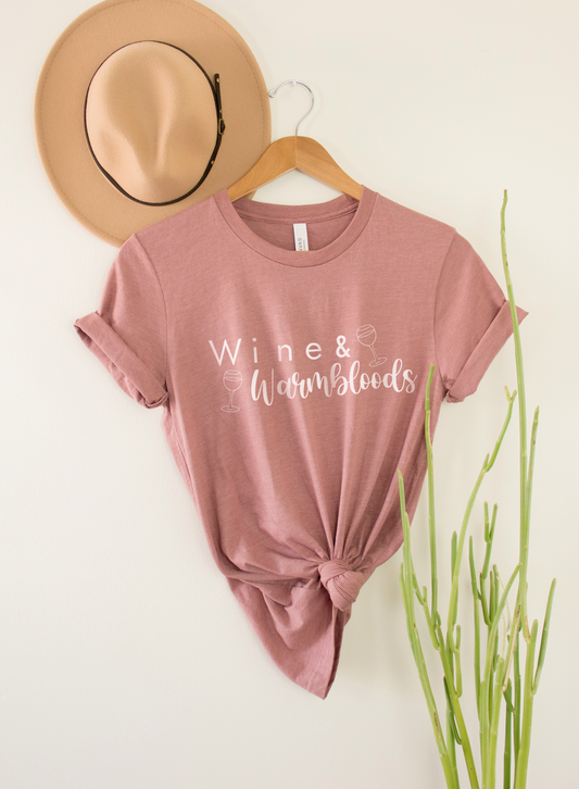 Perfect Pairings Tee - Wine and Warmbloods