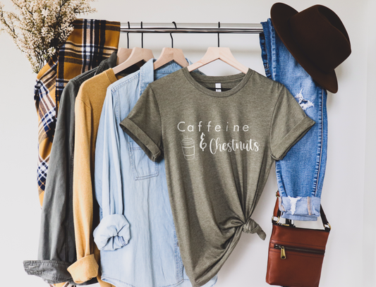Perfect Pairings Tee - Caffeine and Chestnuts