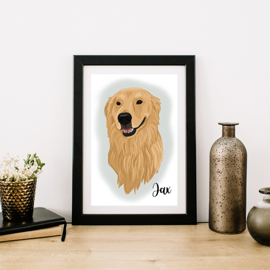 Commissioned Equine & Pet Color Block Style Artwork