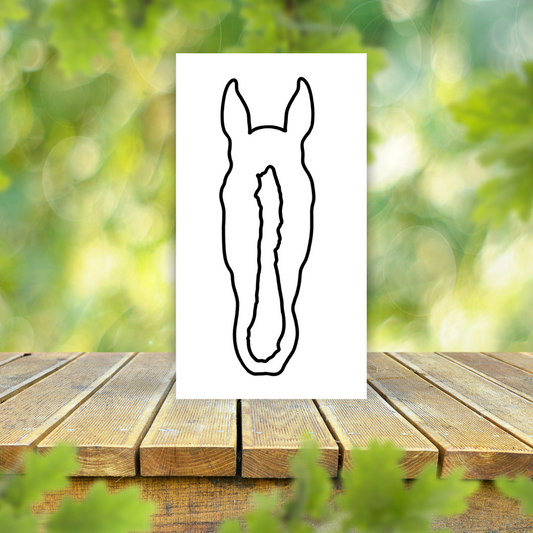 Original Equine Line Art Vinyl Sticker