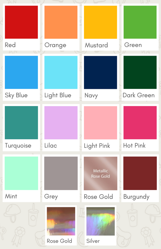 Dual Color Discipline Vinyl Monograms