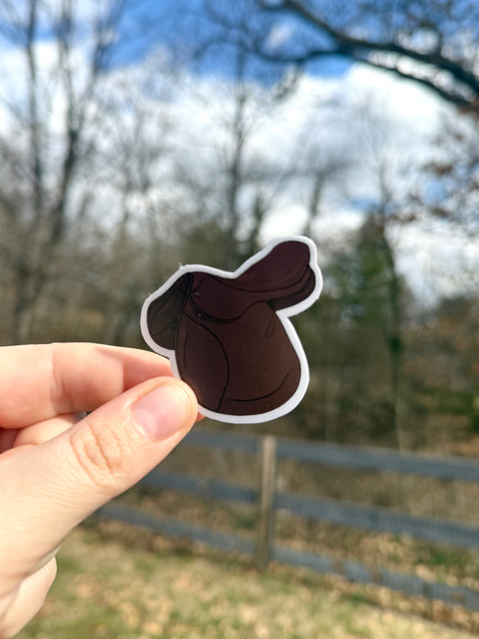 'Best Seat' Saddle Sticker