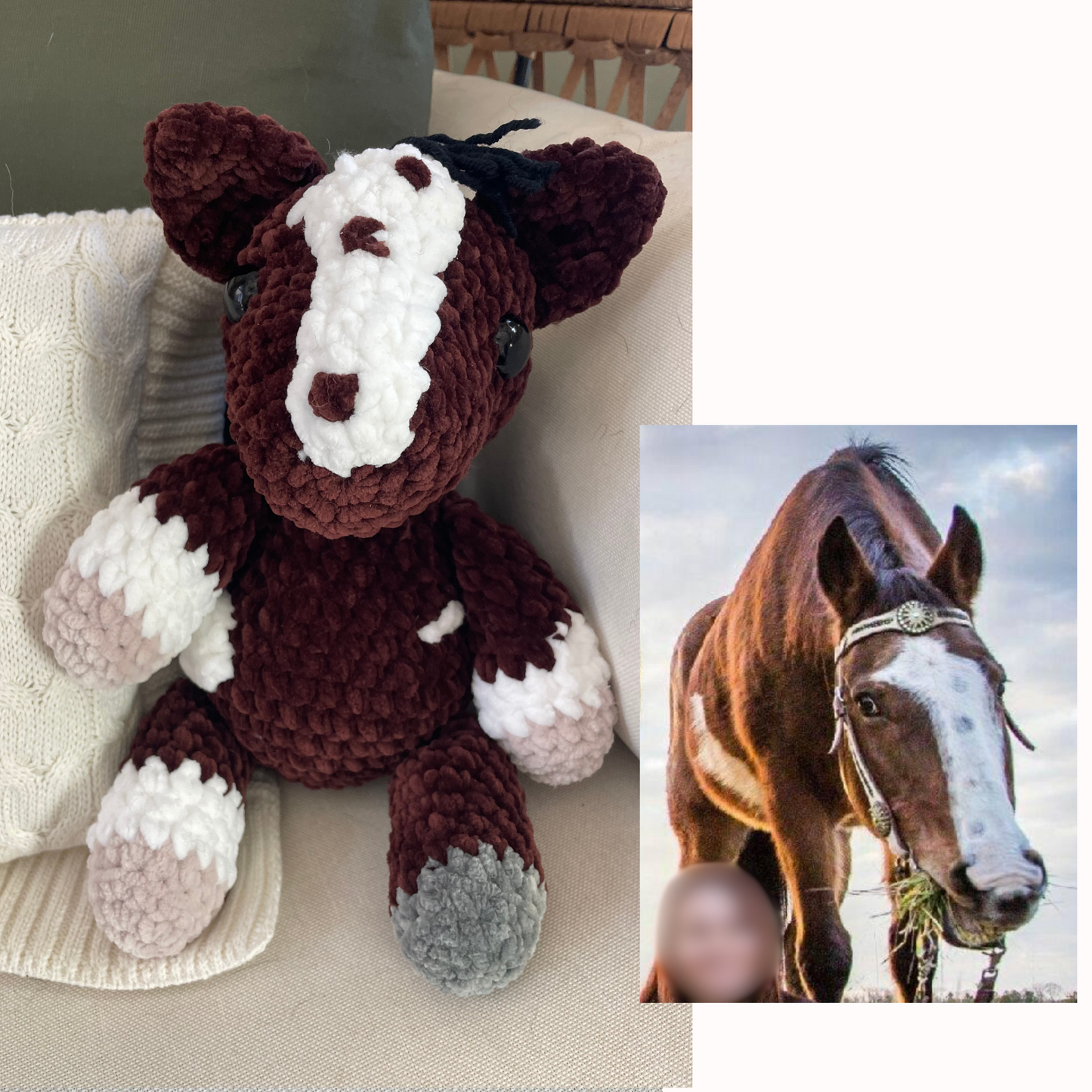 Customized Crochet Plush Pony