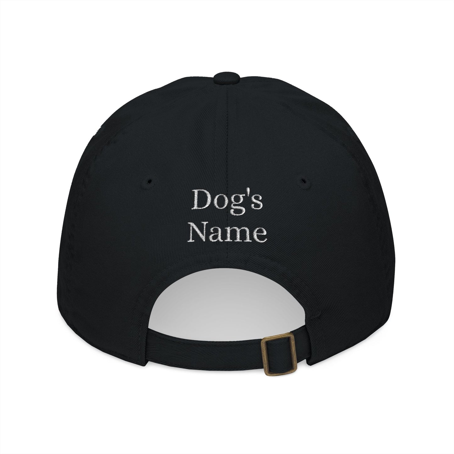 Embroidered Dog-Ear Line Art Hat – Personalized with Name on Back
