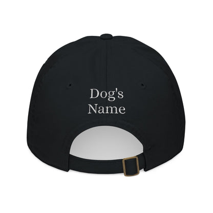 Embroidered Dog-Ear Line Art Hat – Personalized with Name on Back