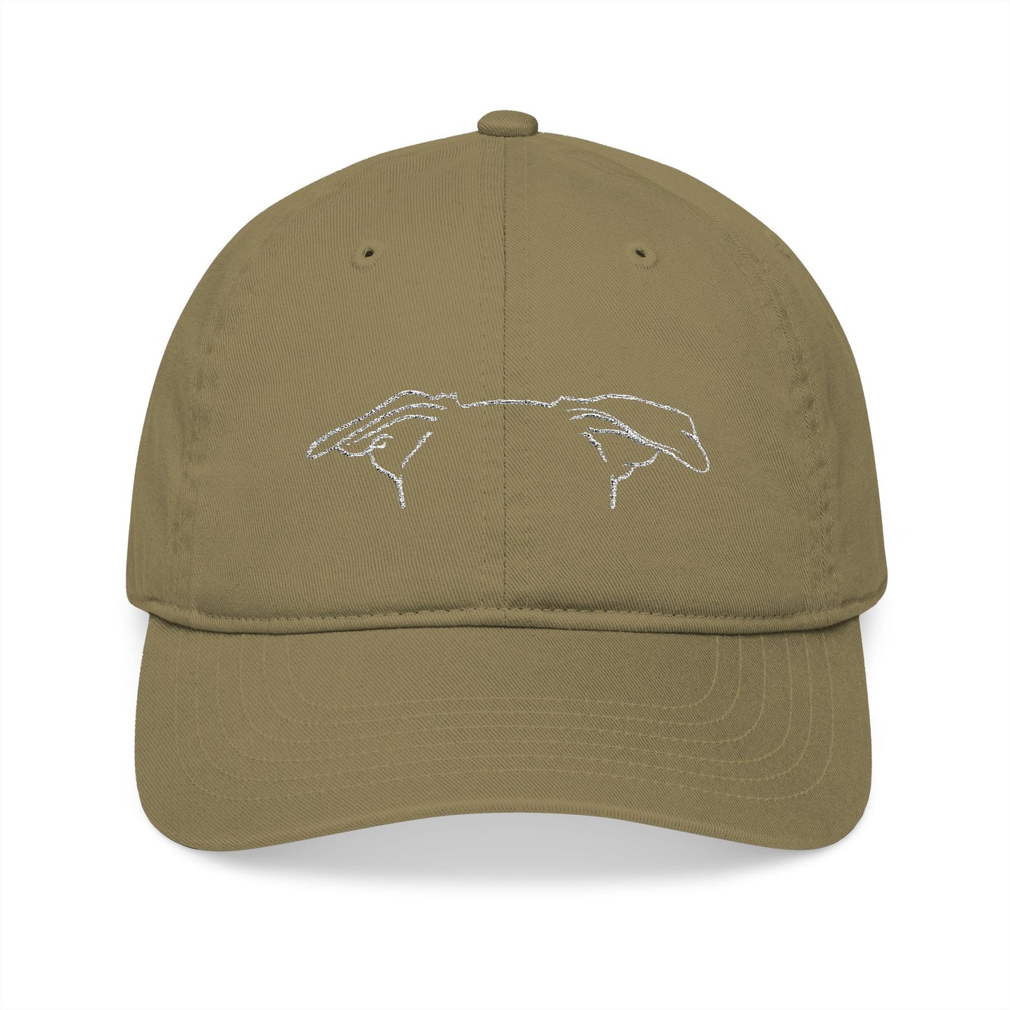 Embroidered Dog-Ear Line Art Hat – Personalized with Name on Back