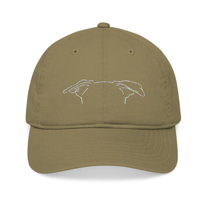 Embroidered Dog-Ear Line Art Hat – Personalized with Name on Back