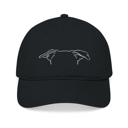 Embroidered Dog-Ear Line Art Hat – Personalized with Name on Back