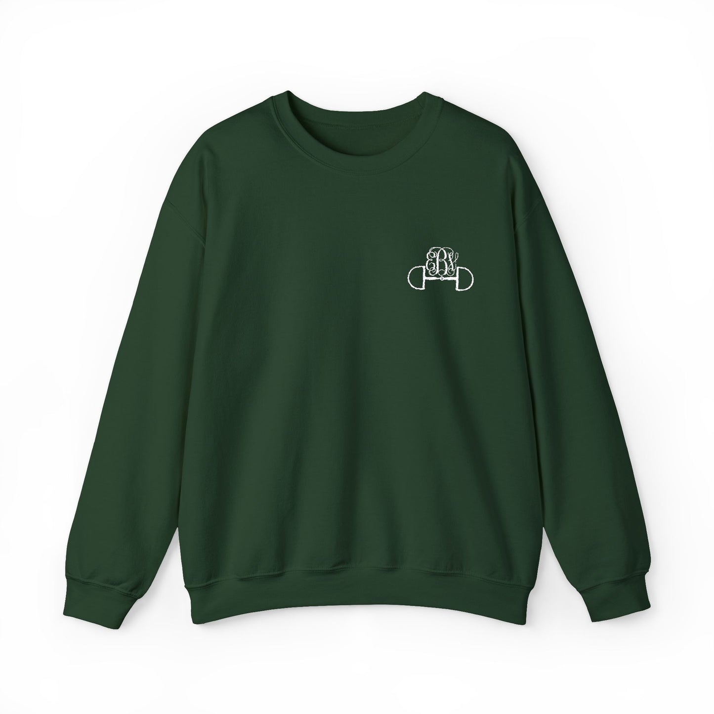 Equestrian Monogram Crewneck | Embroidered Monogram Sweatshirt | Personalized Horse Lover Gift