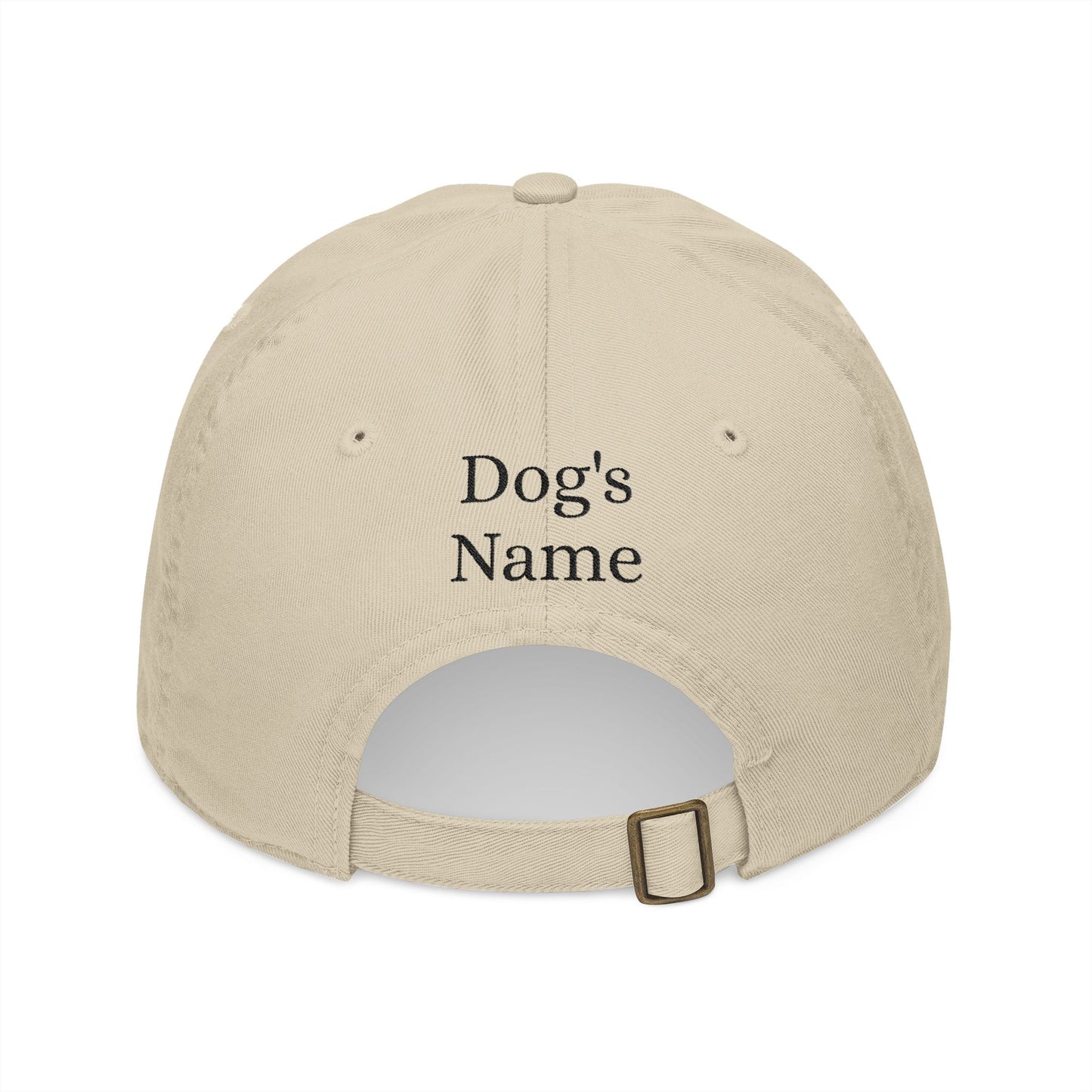 Embroidered Dog-Ear Line Art Hat – Personalized with Name on Back