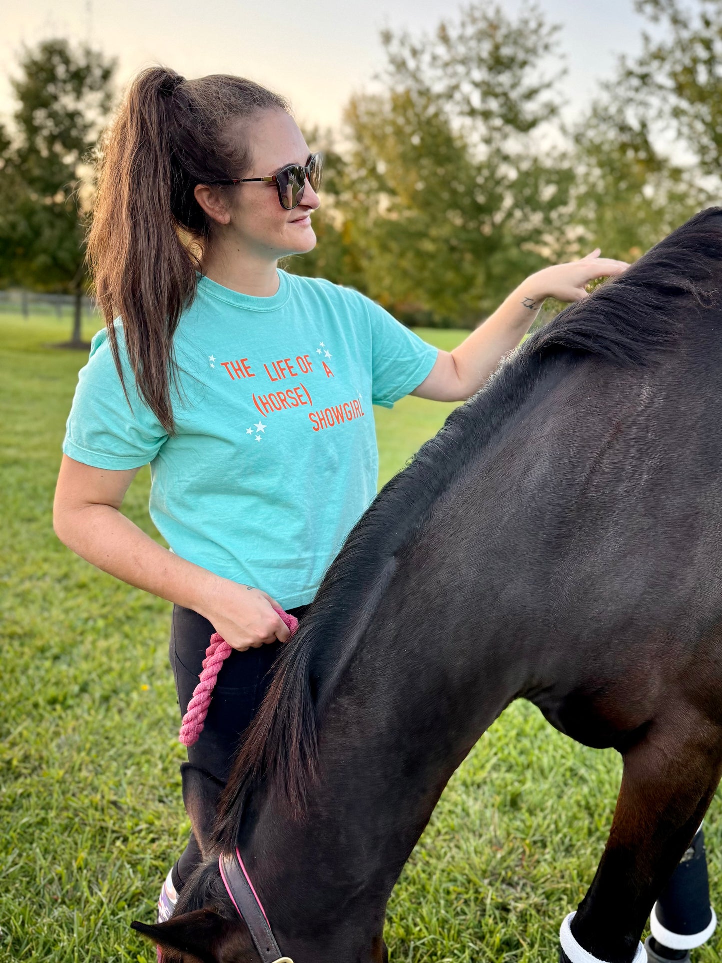 LIMITED EDITION "The Life of a (Horse) Show Girl" Boxy Comfort Colors Tee