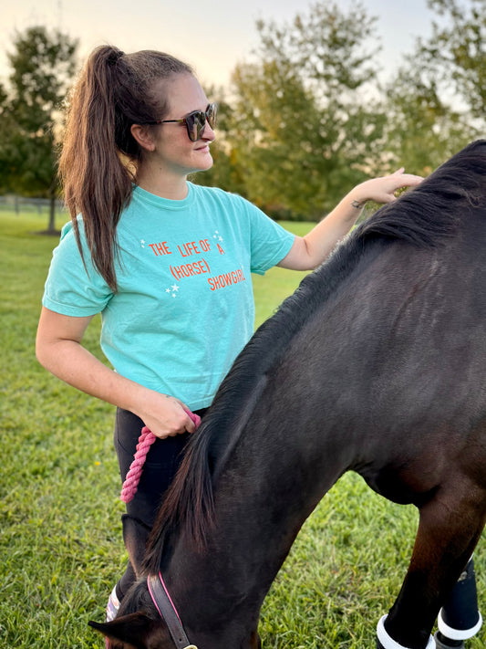 LIMITED EDITION "The Life of a (Horse) Show Girl" Boxy Comfort Colors Tee