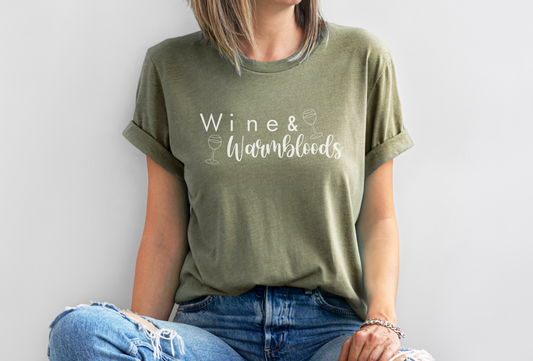 Perfect Pairings Tee - Wine and Warmbloods